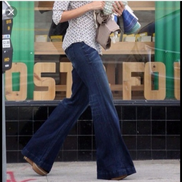 hudson wide leg trouser jeans